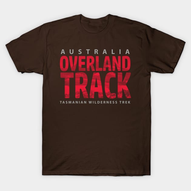 Overland Track Trek Australia Tasmanian Wilderness Trek T-Shirt by ICONZ80